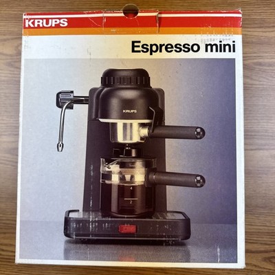 Krups 963 Espresso Mini 4-Cup Cappuccino Machine BLACK Electric Switzerland
