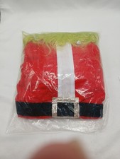 The Grinch Santa Christmas Halloween Costume Toddler Size 2T - 4T Elastic