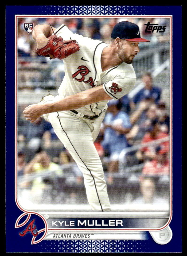Kyle Muller 2022 Topps #30 Royal Blue RC Atlanta Braves Baseball Card