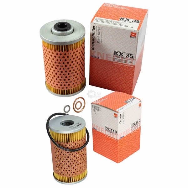 Mahle / Knecht Set Filterpaket Kraftstofffilter KX 35 ÖLfilter OX 47D-image