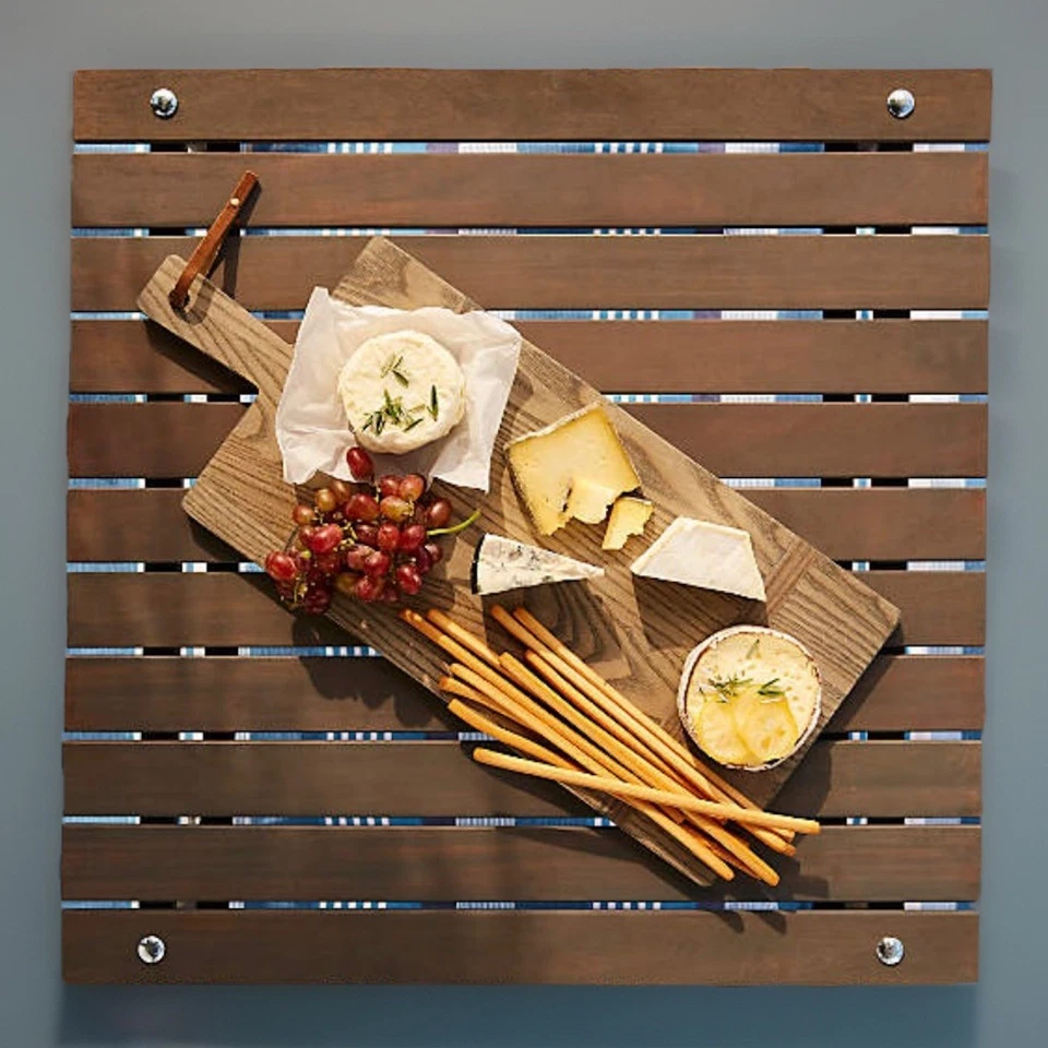 Crate & Barrel - Table In A Bag / Grey-Finished Mahogany / Perfect For Picnics! - Image 2 of 3