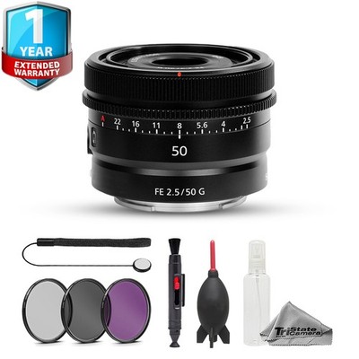 Sony FE 50mm f/2.5 G Lens - 7pc Essentials Bundle + 1 Yr Warranty