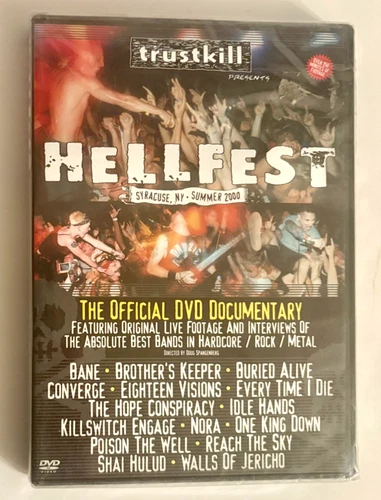 Hellfest The Official DVD Documentary 2001 Hardcore Metal Rock Live Concert NEW!