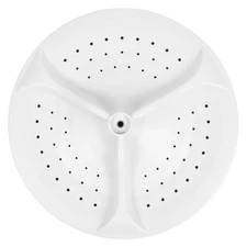 #W10752283 White Washer Wash Plate Washplate Compatible with Whirlpool Washer