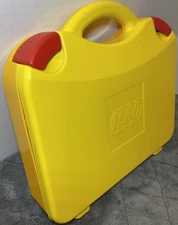 LEGO Classic Brick Organizer Storage Carrying Case Dividers Yellow Red Clips