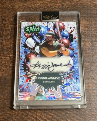 2024 Wild Card Splat Reggie Jackson Baseball Autograph 1/1