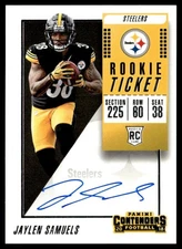 2018 Contenders Rookie Ticket Jaylen Samuels Auto Pittsburgh Steelers #138
