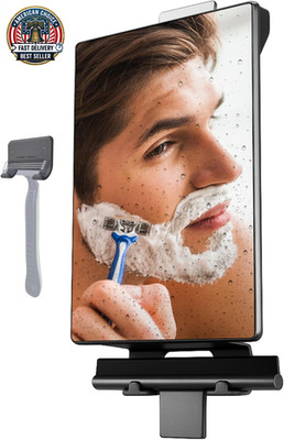 Fogless Shower Mirror for Shaving   anti Fog Mirror for Shower with Water Tank,