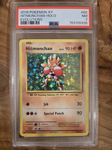 Hitmonchan graded PSA 7 for sale on eBay