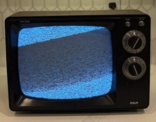 Vintage 1983 RCA 12" Solid State B W TV Retro Gaming Model 120W Wood Grain Video