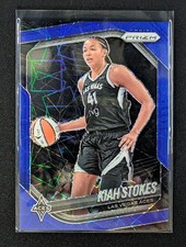 2025 Panini Prizm WNBA Kiah Stokes Blue Velocity Prizm #58 Las Vegas Aces