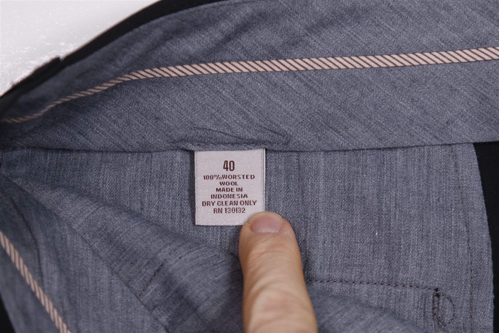 Hickey Freeman Current Solid Black Flat Front Dre… - image 7