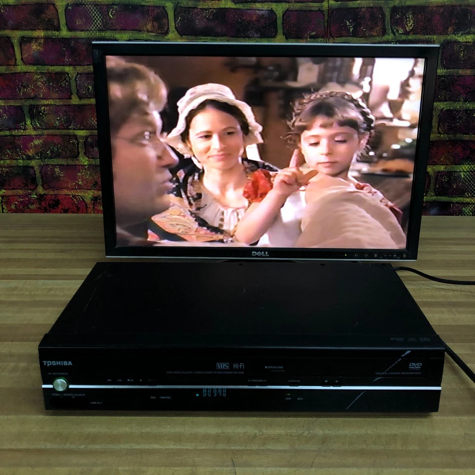 Toshiba SD-V296-K-TU DVD/VCR Combo Reproductor 4 Cabezales Grabadora VHS Probada Foto 3 de 4