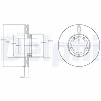 2X Bremsscheibe Delphi BG4217 FüR NT400 Nissan F24M Cabstar F24W Dci F91AN