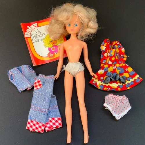 Vintage Mary Quant Daisy Doll + Clothes Buster Meadow Sweet Booklet Shoes 1970's