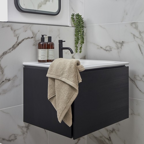 Christy Hand Towel Designer Cotton Fluffy & Velvety Quick Dry Towel 450GSM Latte - Picture 5 of 5