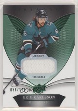 2018 Upper Deck Trilogy Jersey Green Foil Relics 56/126 Erik Karlsson #11 04y9