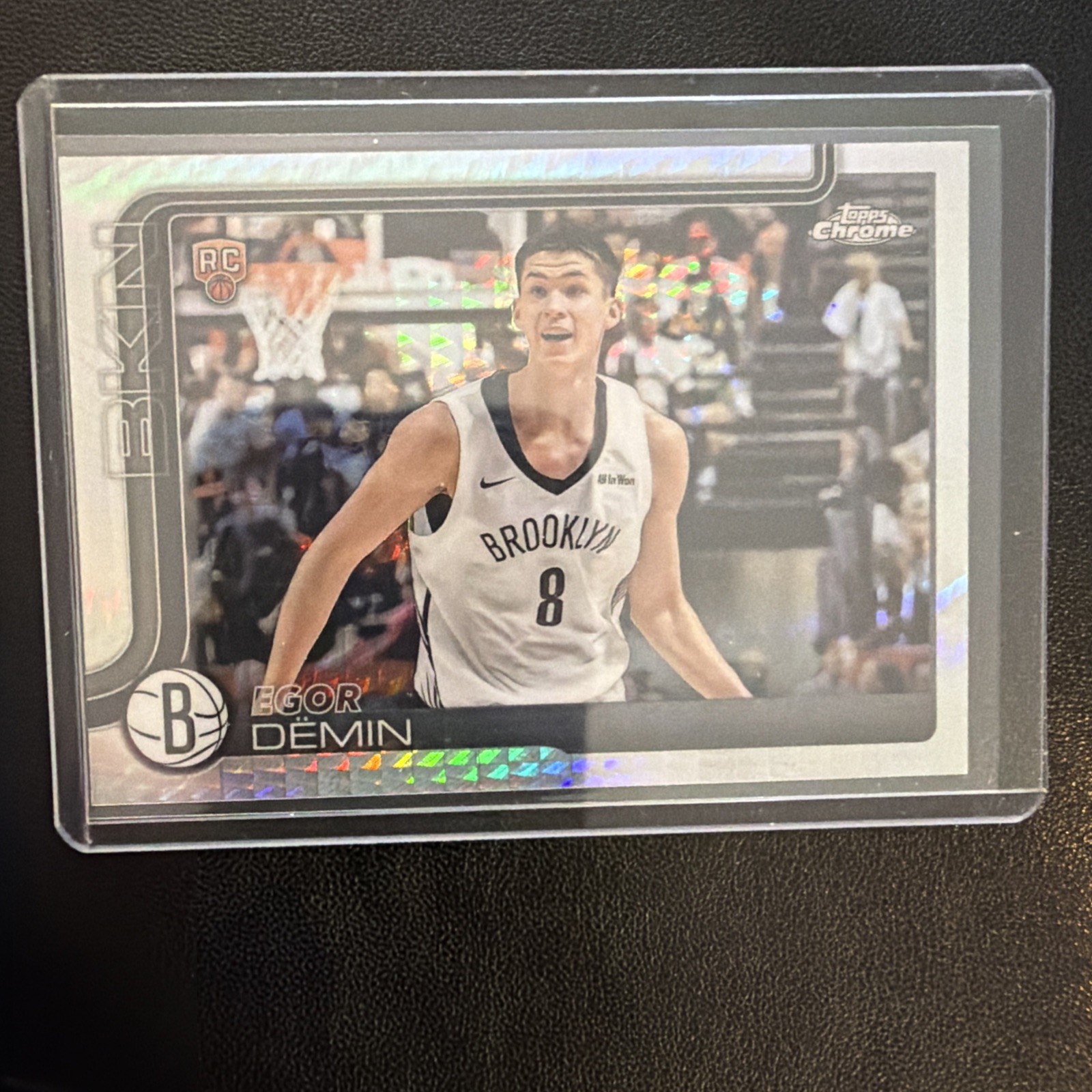 2025-26 Topps Chrome Egor Demin RC #258 Prism Refractor SP Brooklyn Nets Rookie