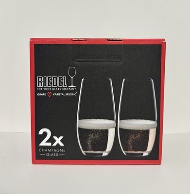 Riedel Set of 2 The O Wine Tumbler Champagne Glasses