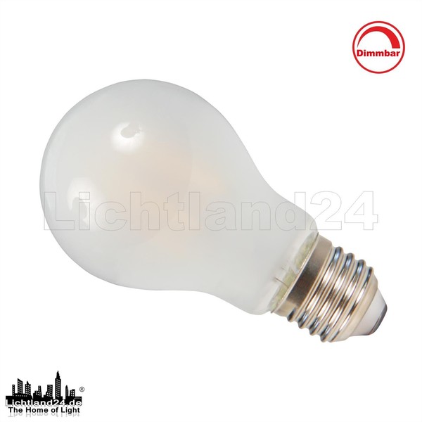 E27 Led Filament Birne Matt - Dimmbar - A60 - 6W (= 60W) 2700K Warmweiß-image