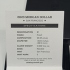 2023-S Morgan Dollar PCGS PR70 DCAM Gold Shield With Original Cert And Box — photo 4