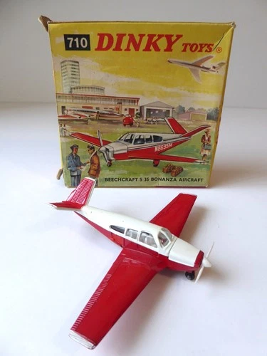 Dinky Toys #710 'BEECHCRAFT S35 BONANZA AIRCRAFT' - Vintage Excellent/Boxed!