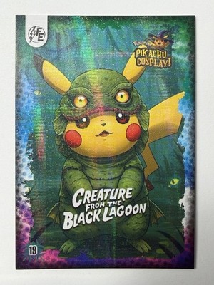 Creature From The Black Lagoon #19 Galaxy Holo Electric Pikachu Cosplay Pokemon