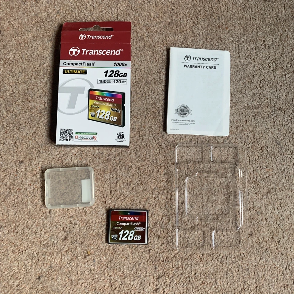 128GB Transcend 1000X UDMA 7 CompactFlash CF Memory Card - Image 2 of 4