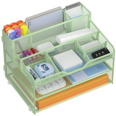 Docnest 3 Tier Mesh Desk Organizer for Paper Office Supplies   Multi-Function...