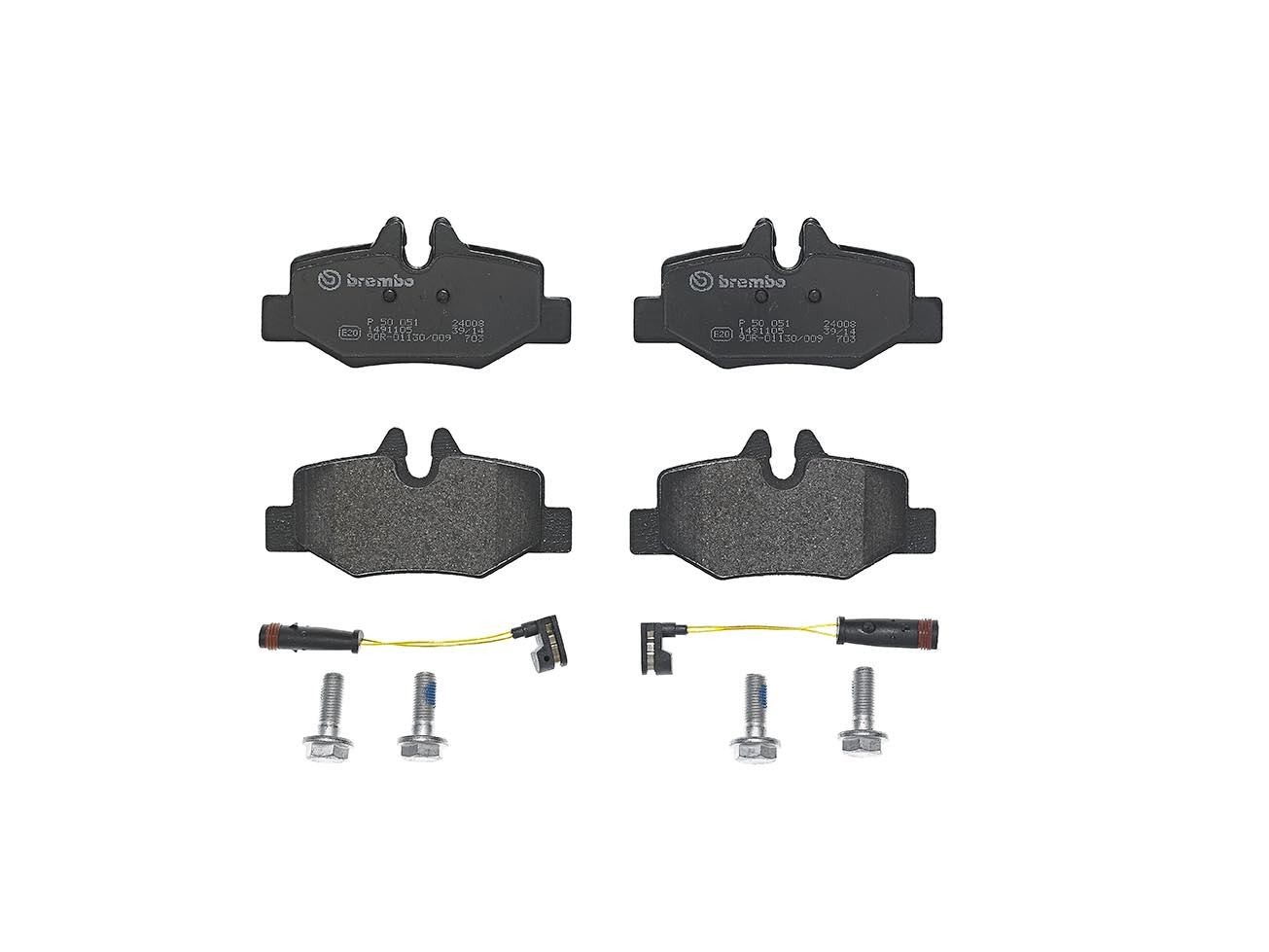Bremsbelagsatz, Scheibenbremse P 50 051 BREMBO für MERCEDES-BENZ VITO Bus VIANO - Bild 5