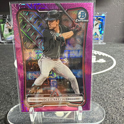 2026 Bowman Chrome Corbin Carroll Arizona Diamondbacks Purple Mojo 104 /299 #80