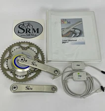 2007 SRM Power Meter Crankset Shimano 172mm Crank Length 130 BCD Retro VTG