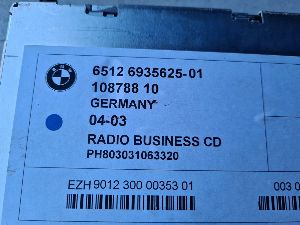 Original BMW Z4 E85 Business RCD 105-01 CD Radio Grau 02.2003-2006 - Bild 3 von 3