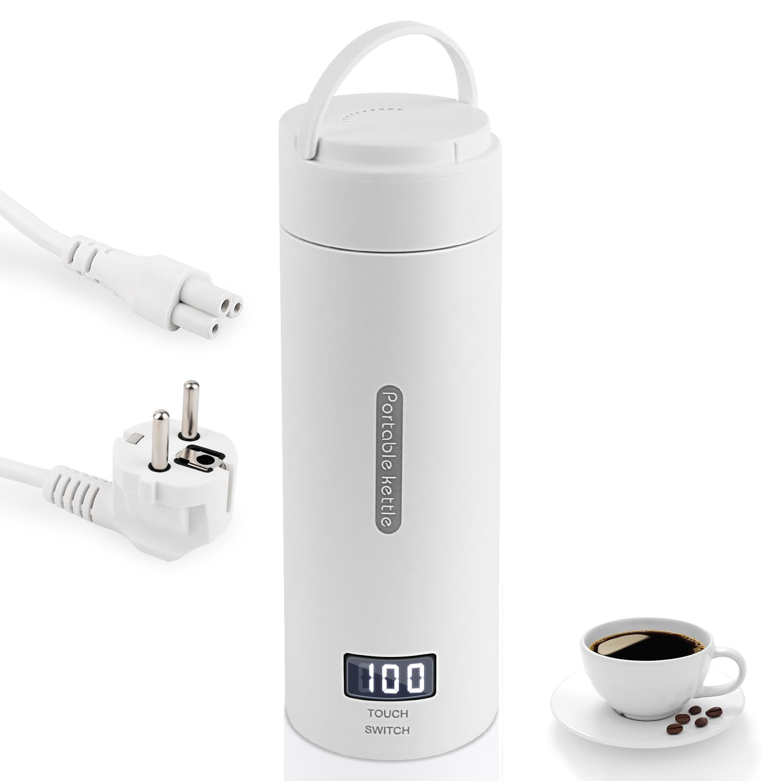NVIYAM Scaldalatte e Bollitore da Viaggio 380ML per Neonati e Famiglie