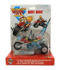 1986 LJN BIONIC SIX DIRT BIKE 3830 BRAND NEW ON CARD