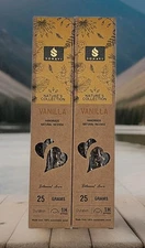 2 PACKS OF SONAVI VANILLA NATURAL HANDMADE INCENSE. 25GM PER PACK! LOOK!