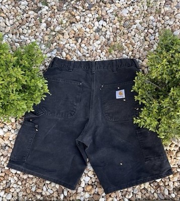 Very Rare Carhartt Short Double Knee B80/WU6205 Blk Size 34