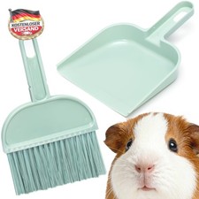 K&auml;figreinigungsset Mini Besen Kehrschaufel B&uuml;rste f&uuml;r Kleintiere kompakt