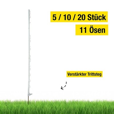 Zaunpfahl Weidezaunpfähle Kunststoffpfähle UV stabil frostsicher 136cm 20 Stück