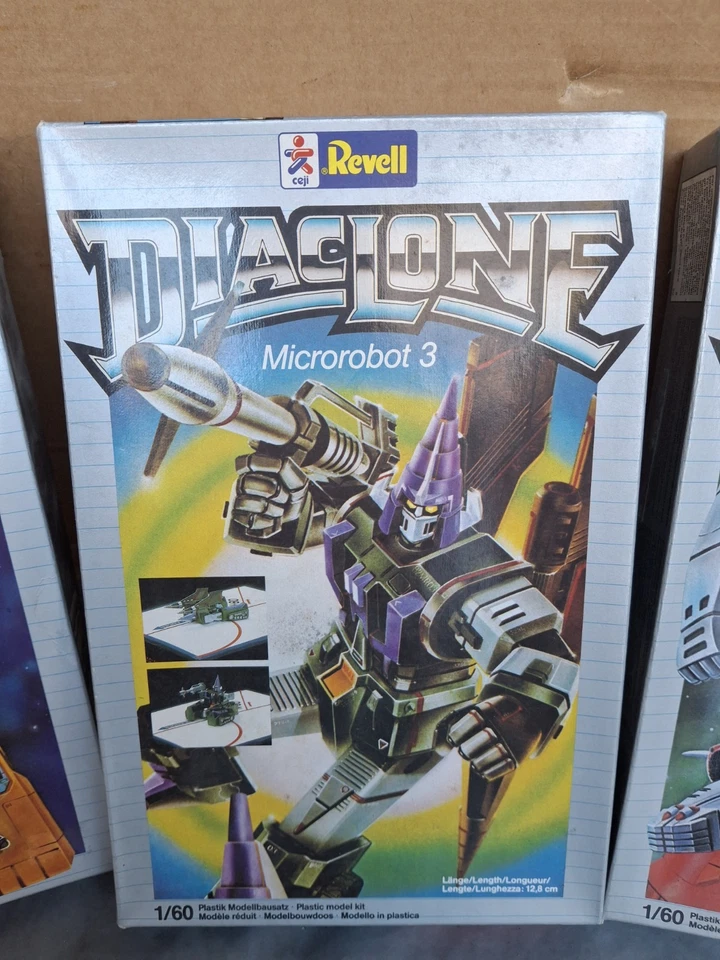 Lotto 4 Robot Diaclone Revell Ceji Model Kit Transformers Nuovi  - Immagine 3 di 4