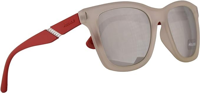 Police SPL352 Z69X Matte Crystal Cat Eye Silver Mirror 52mm Unisex