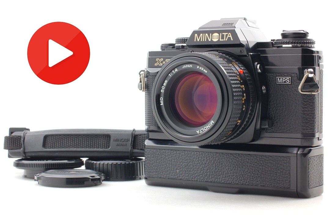 完動品 MINOLTA NEW X-700 MPS + MD 50mm F1.4 Near MINT] Minolta X-700 SLR Film Camera MD 50mm f1.4 Lens