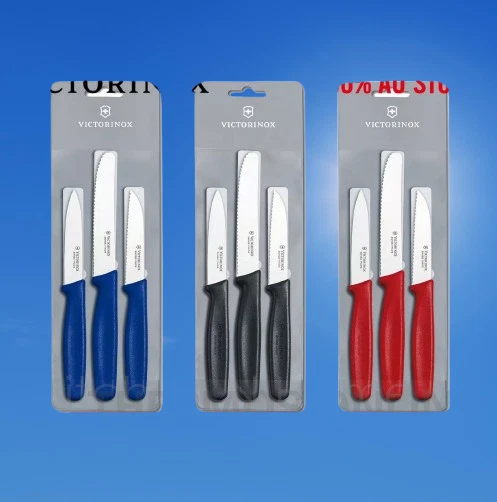 New Paring Knife Set, 3pcs Tomato knives, Serrated Knife,100% Genuine