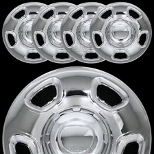 4 CHROME 04-12 Ford F150 17" Wheel Skins Hub Caps Simulators Hubs Lug Rim Covers