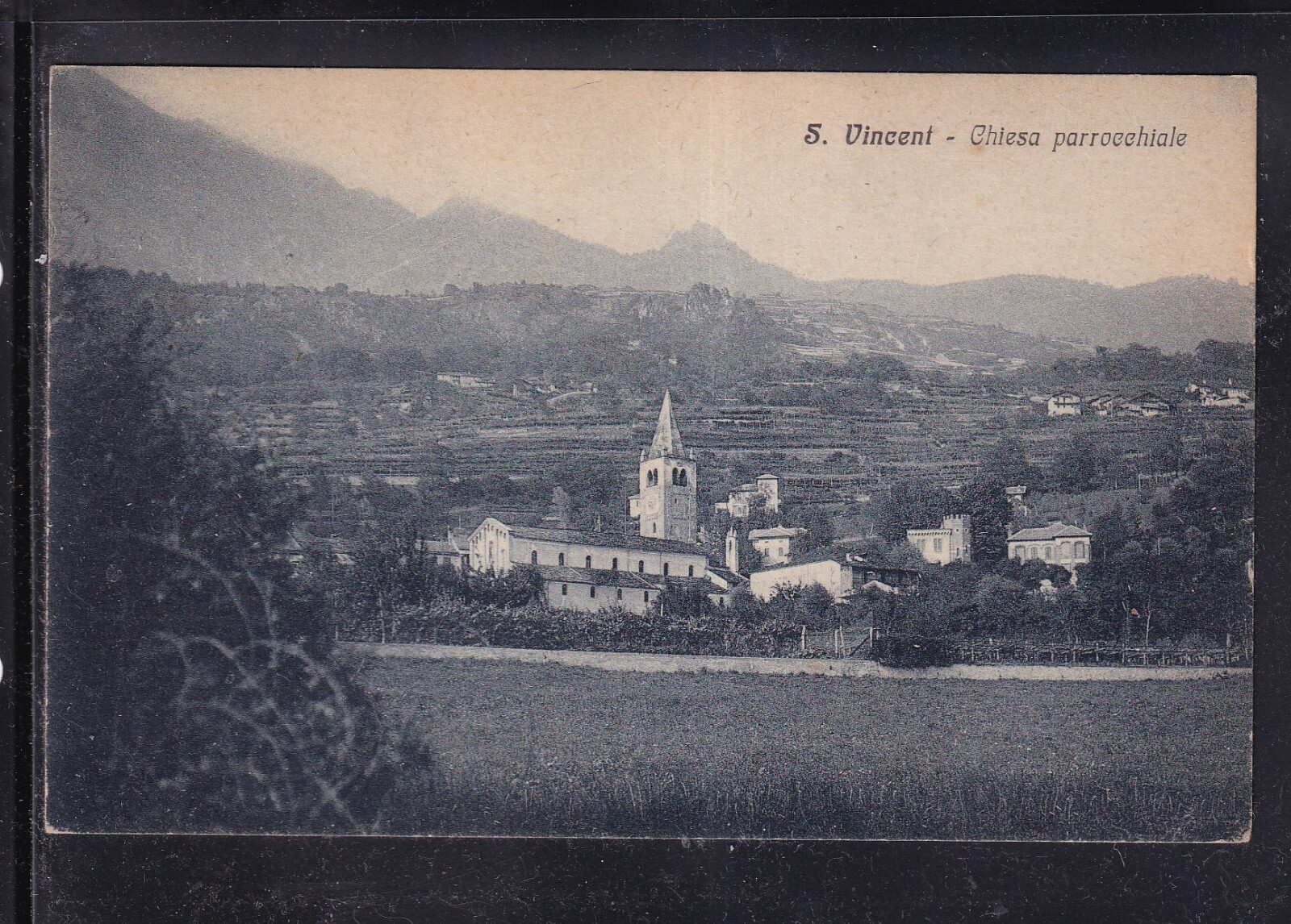 Cartolina Saint Vincent Chiesa Parrocchiale B2081