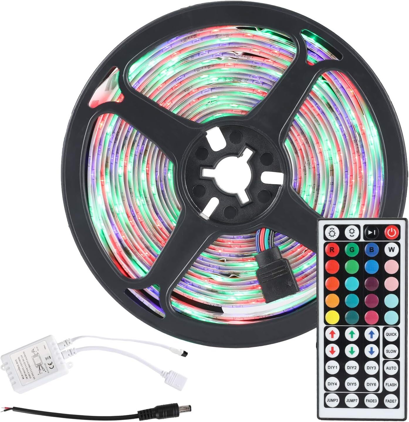 16.4ft RGB LED Strip Lights Flexible Multicolor 3528 Rope for Vibrant Decor-image