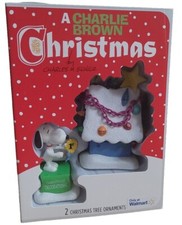 Hallmark Ornaments Peanuts Charlie Brown Christmas SNOOPY  DOGHOUSE 2pk NEW