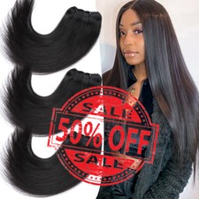 Brazilian Hair Straight Virgin Human Hair Weave Weft 4bundles=400g THICK Indians