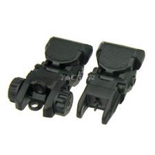 Polymer Flip Up Folding Auto Deploy Front  Rear BUIS Back Up Sight