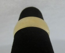 SIZE 6 14KT GOLD PLATED PATTERNED EDGE 6MM WEDDING RING